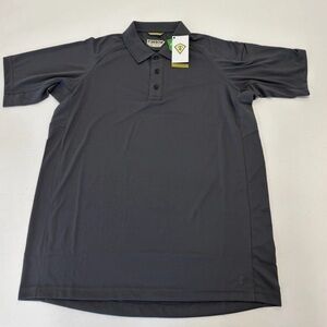 First Tactical Polo Shirt Mens L Gray Polyester Short Sleeve Regular